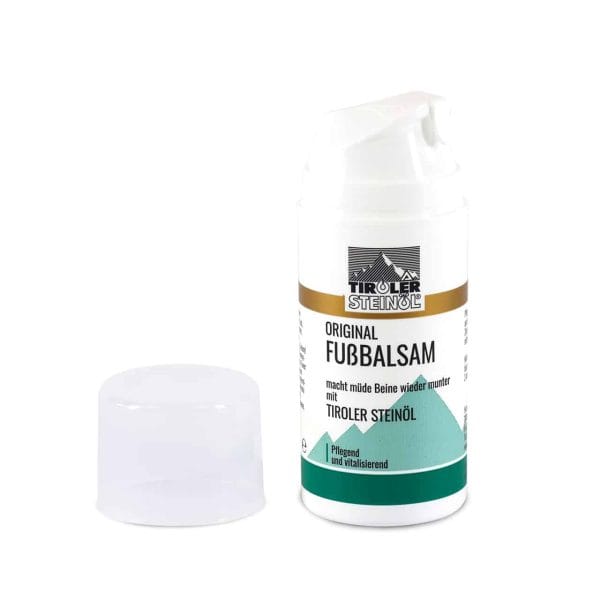 Tiroler Steinöl Fußbalsam zur Belebung müder Beine