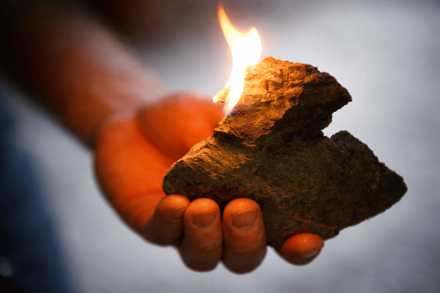 Brennender Ölschiefer