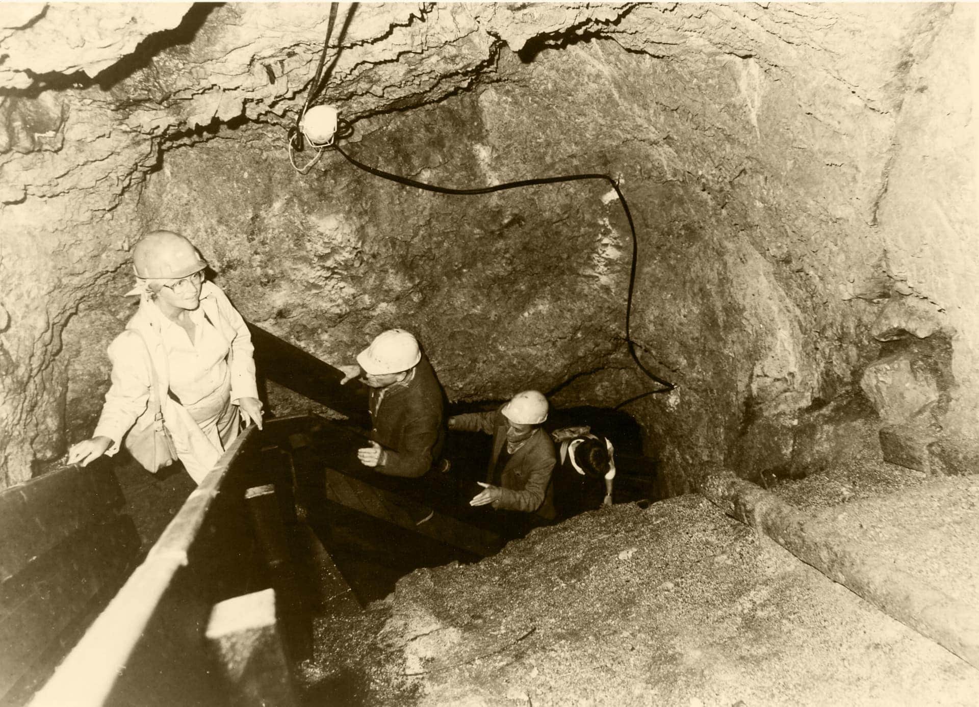 Besichtigung des alten Schaubergewerks am Seeberg