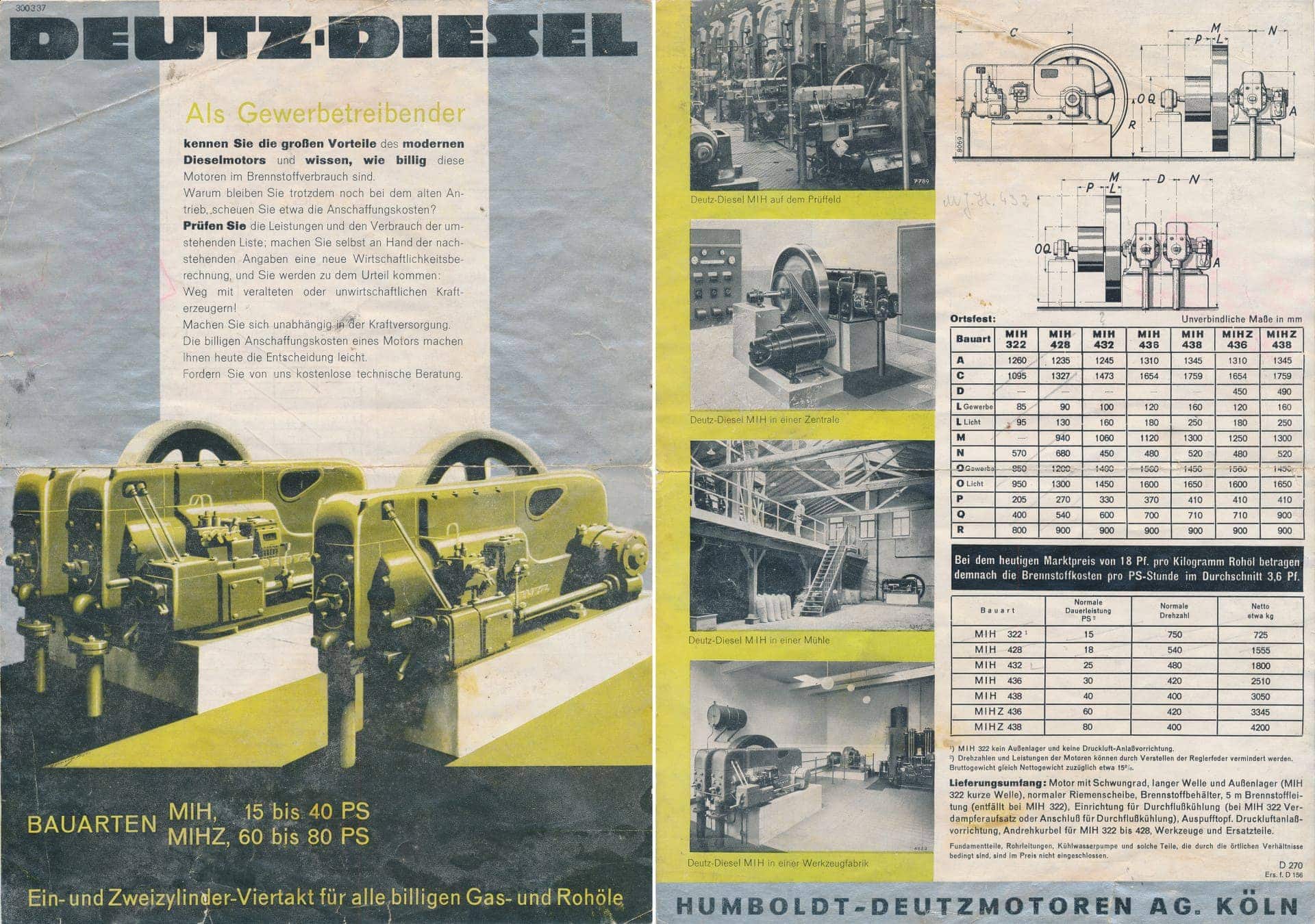 Deutz Original Handbuch von 1939