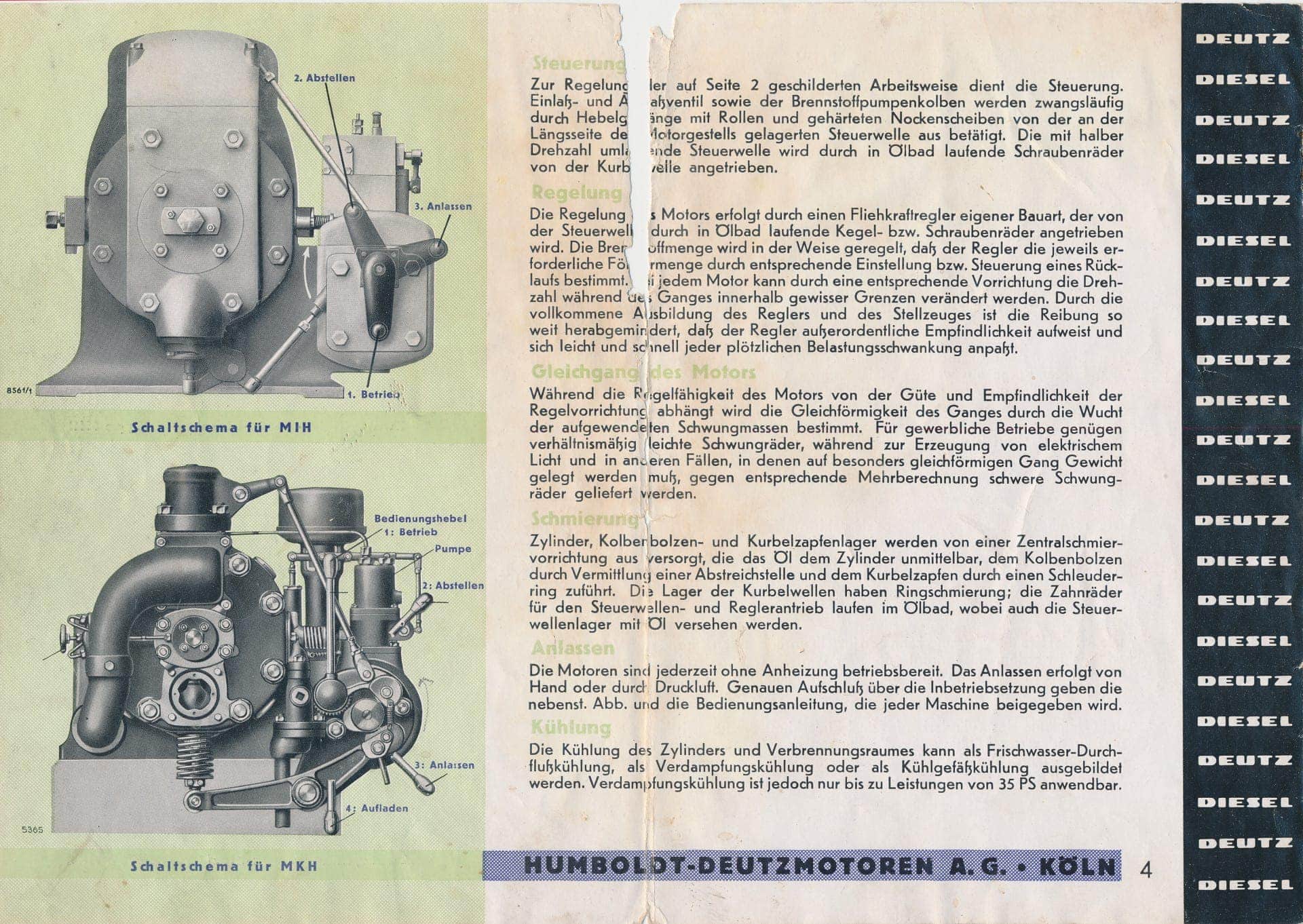 Deutz Original Handbuch von 1939